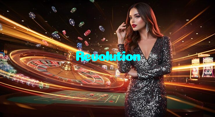 Revolution casino presented on mobile device in Pakistan with slots and live games
