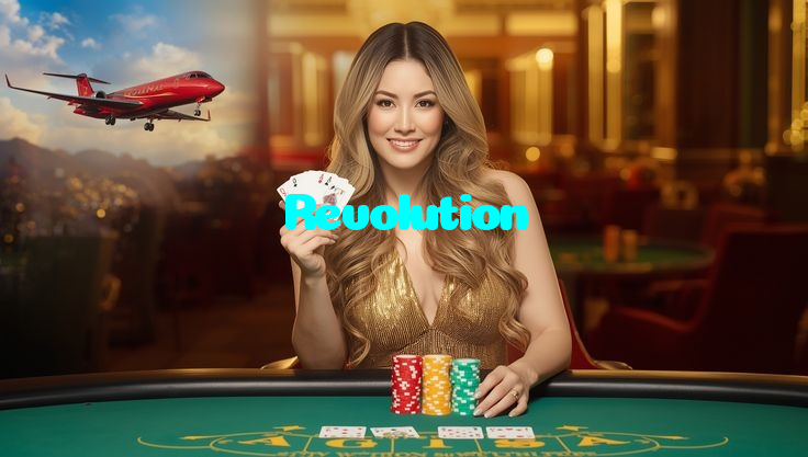 Revolution casino presented on mobile device in Pakistan with slots and live games